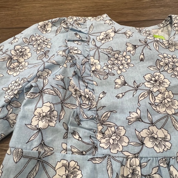 Classic Whimsy Girls Olivia Dress, Light Blue, Floral, Size 8, Spring, Easter - Picture 3 of 10